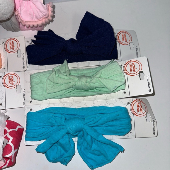 Lot of 8 Baby Girls NEW NWT Headbands One Size Multi-color - Picture 6 of 6
